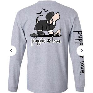 Puppie Love Wednesday Long sleeve tee adult